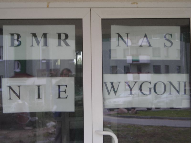 BMRnova transparenty n34 na bloku nieborowska 34 BMRnova transparenty n34 na bloku nieborowska 34