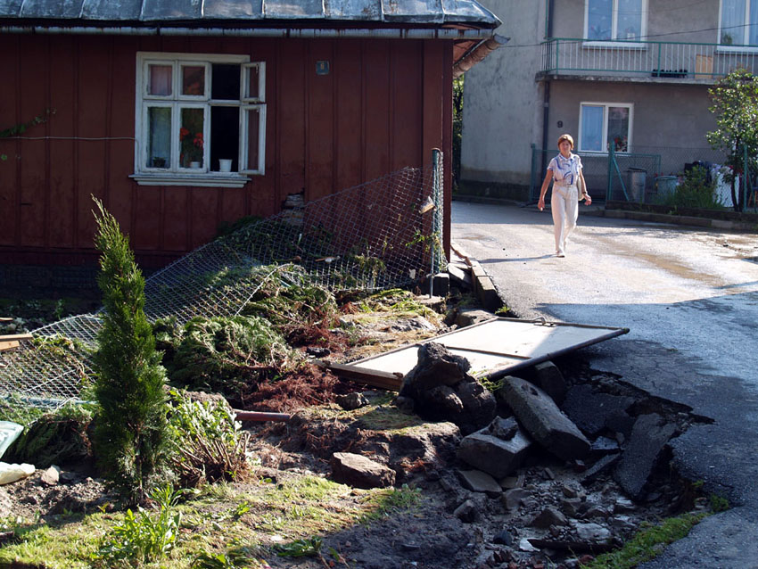 Zalany dom w Ropczycach